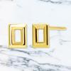 Sears K10 Square Stud 10K Women's Earrings, Gold, se105-0012-yg