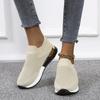 New sports fly-woven socks shoes elastic cloth large size women's shoes
