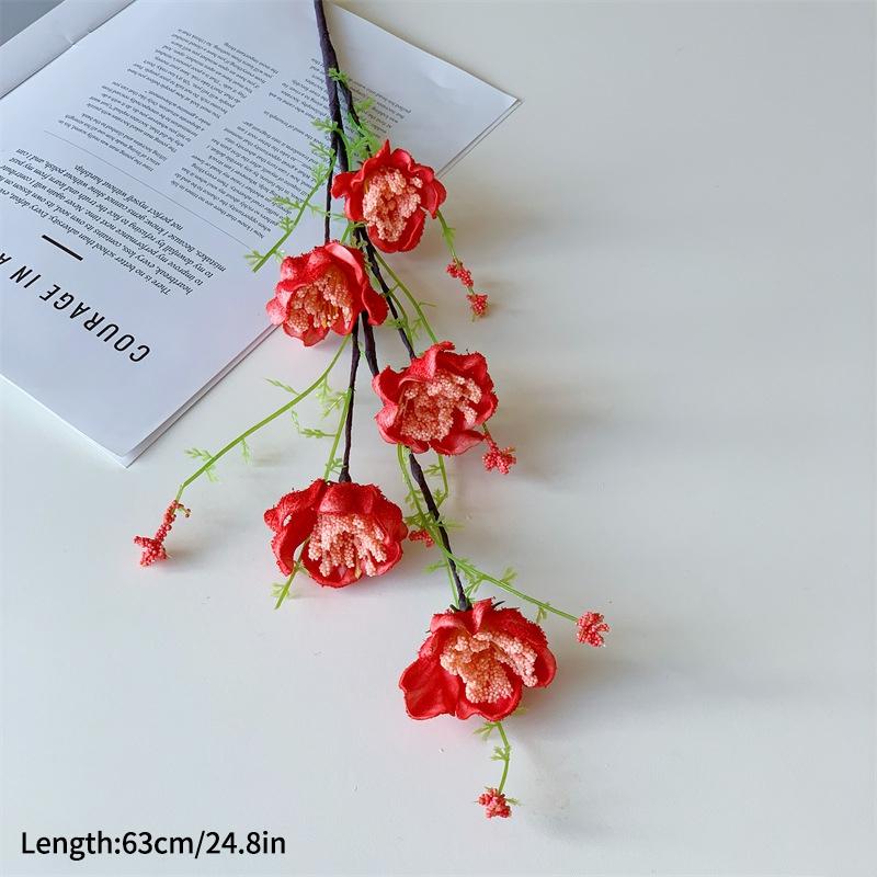 Pink Butterfly Flower Artificial Silk Flowers Wedding Party Fake Flower Decor Dining Table Decoration Home Aesthetic Art