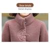 Plush Winter Coat for Middle-Aged Women: Lamb Wool Cotton Jacket, Stylish and Warm for Moms with Added Lining