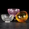 7 Stück Geprägte Mehrfarbige Glas Buddha Schale Hämmertextur Handwerkskunst Heiliges Wasser Schale Buddhistisches Hausgeschenk Lnterieur Dekoration