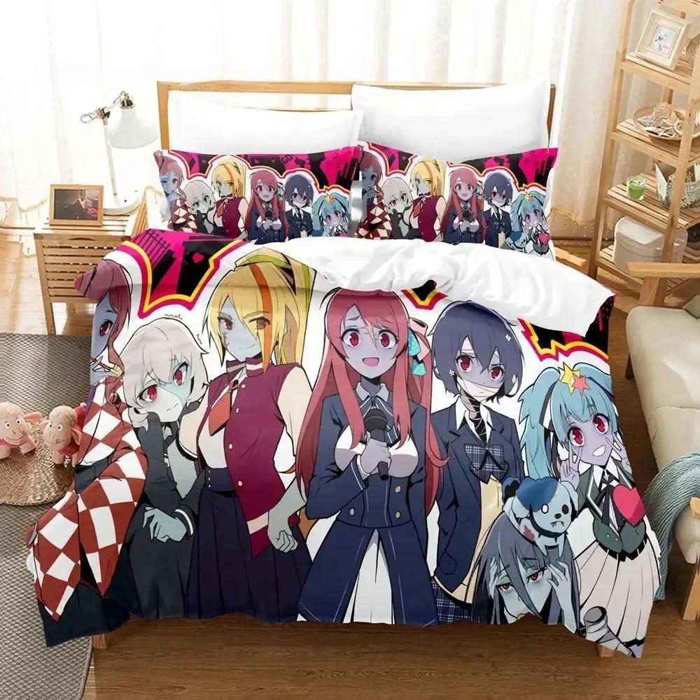 Zombie Land Saga 3D Print Bed Sheet Set Printed Duvet Cover Pillowcase Bedding Set Linen Sheet Quilt Cover Full Queen King Size