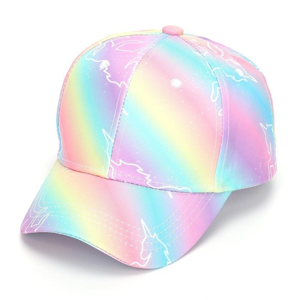 Duck Tongue Design Peaked Cap Tie-dye Print Visor Cap Kids Baseball Cap  For Children Girls