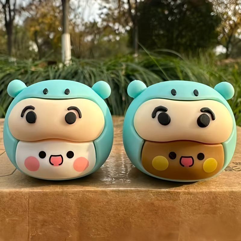 Fashnics Unisex Bubu And Dudu Vehicles Ornaments Cute Decor Crafts Kawaii Panda Bear Figurine Collection Ornaments For Fans Girls Children Gift