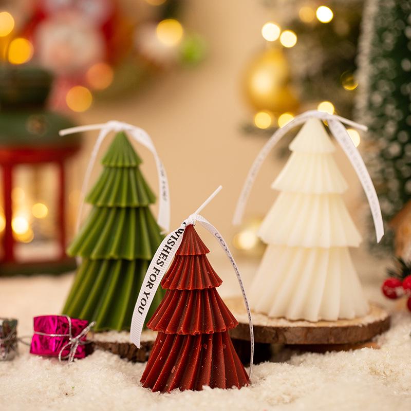 New Spiral Christmas Tree Scented Candle - Festive Souvenir & Creative Home Decor Prop