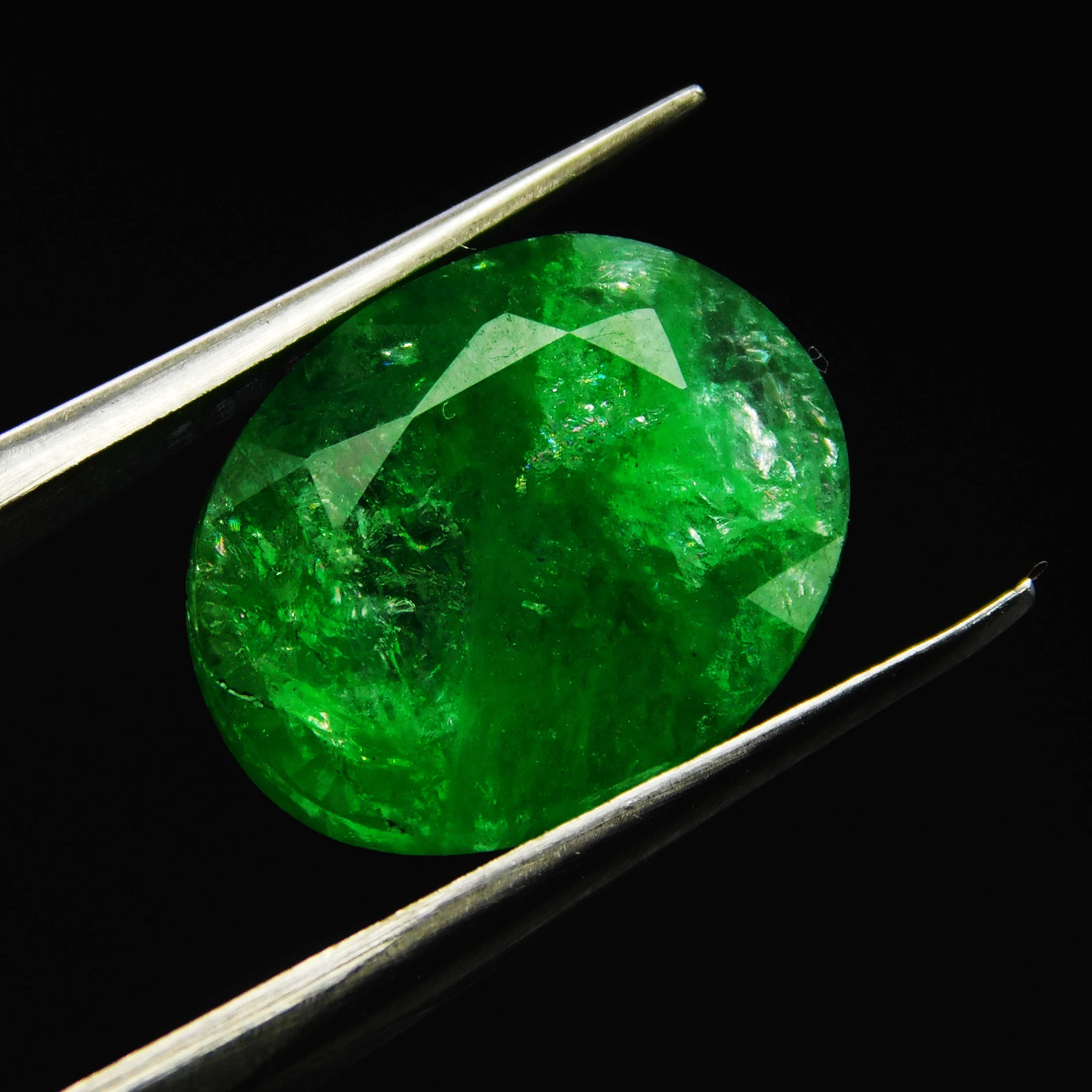 

6 Карат Зелений СЕРТИФІКОВАНИЙ Розмір Каблучки Розсипний Дорогоцінний Камінь Натуральний Колумбійський Смарагд Овальне Огранювання A-3366 12.3 mm approx зелений