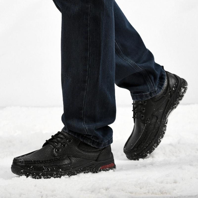 Кожаные мужские лоферы большого размера — фото 13