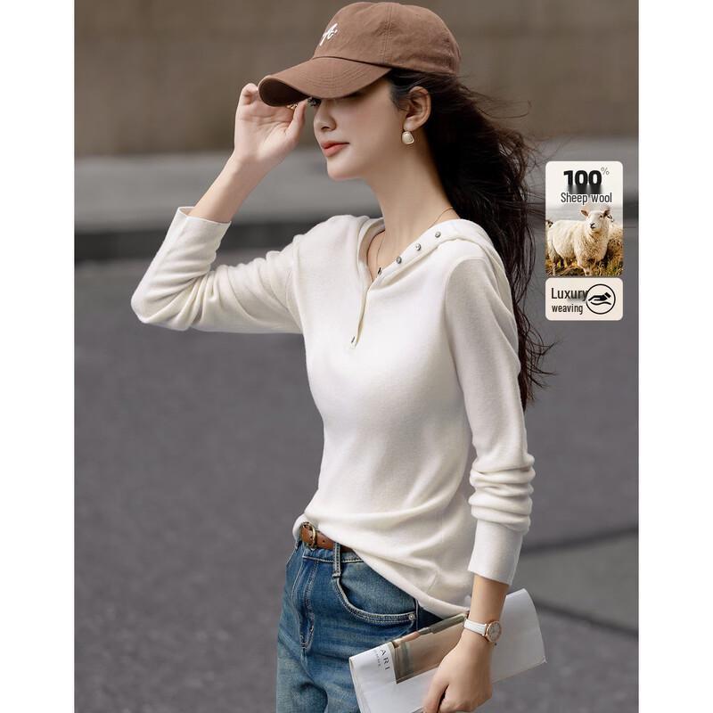 

Demana Women s 100% Merino Wool Hooded Knit Cardigan XL