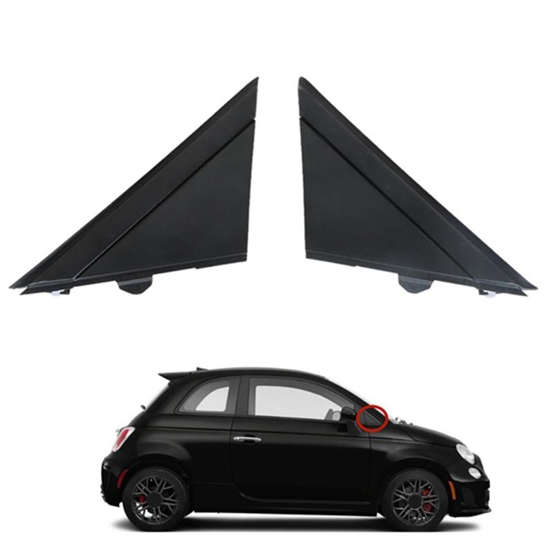 A03E-Left Rear View Mirror Triangle Mirror Decorative Plate 1SH17KX7AA For Fiat 500 2012- Car Replacement Parts