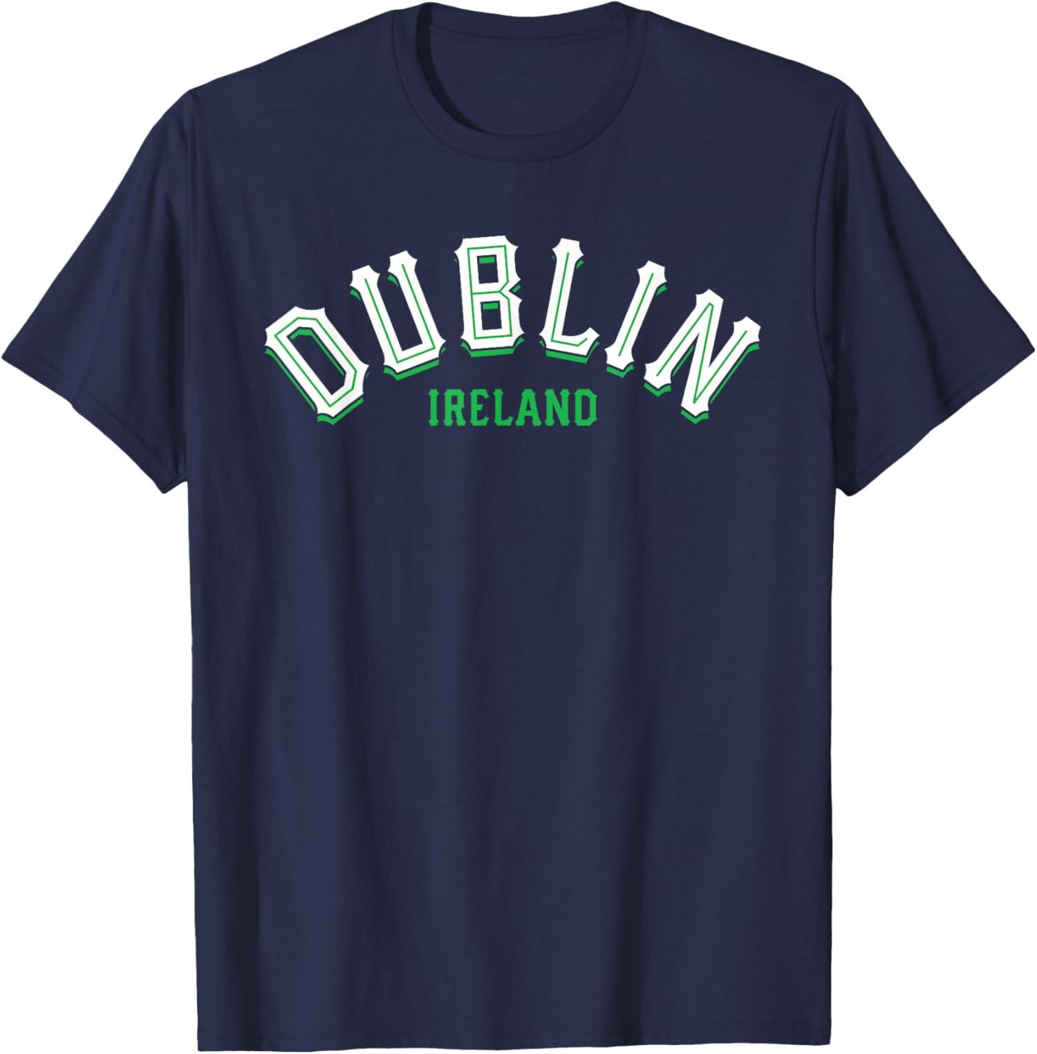 Dublin Ireland Eire Vintage Irish Capital Tee Cool Unisex T-Shirt S разноцветный