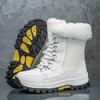Women's Winter High-Top Non-Slip Snow Boots with Long Fur - Warm Large Size Ski Boots