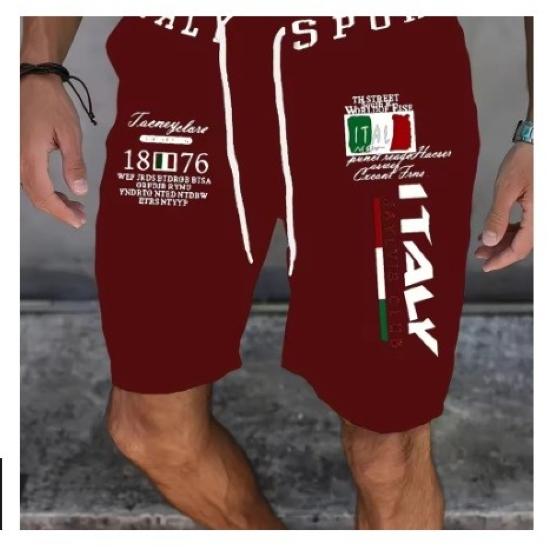 Italy Flag Boxing Shorts Pants 3D Print Training Unisex Men Women Quick Dry Fitness Gym Sport Workout Casual Streetwear Elastic High Waist Polyester