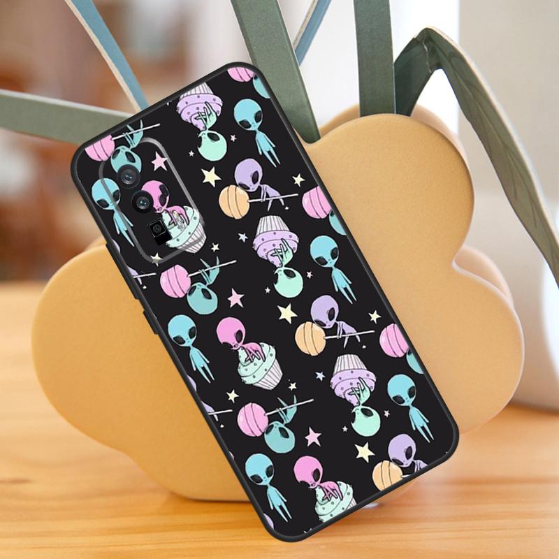 Funny Alien Case For POCO X6 F6 Pro M6 X3 X5 M5s F3 F5 Xiaomi 14 Ultra 12 13 Lite 11T 12T 13T Pro Cover