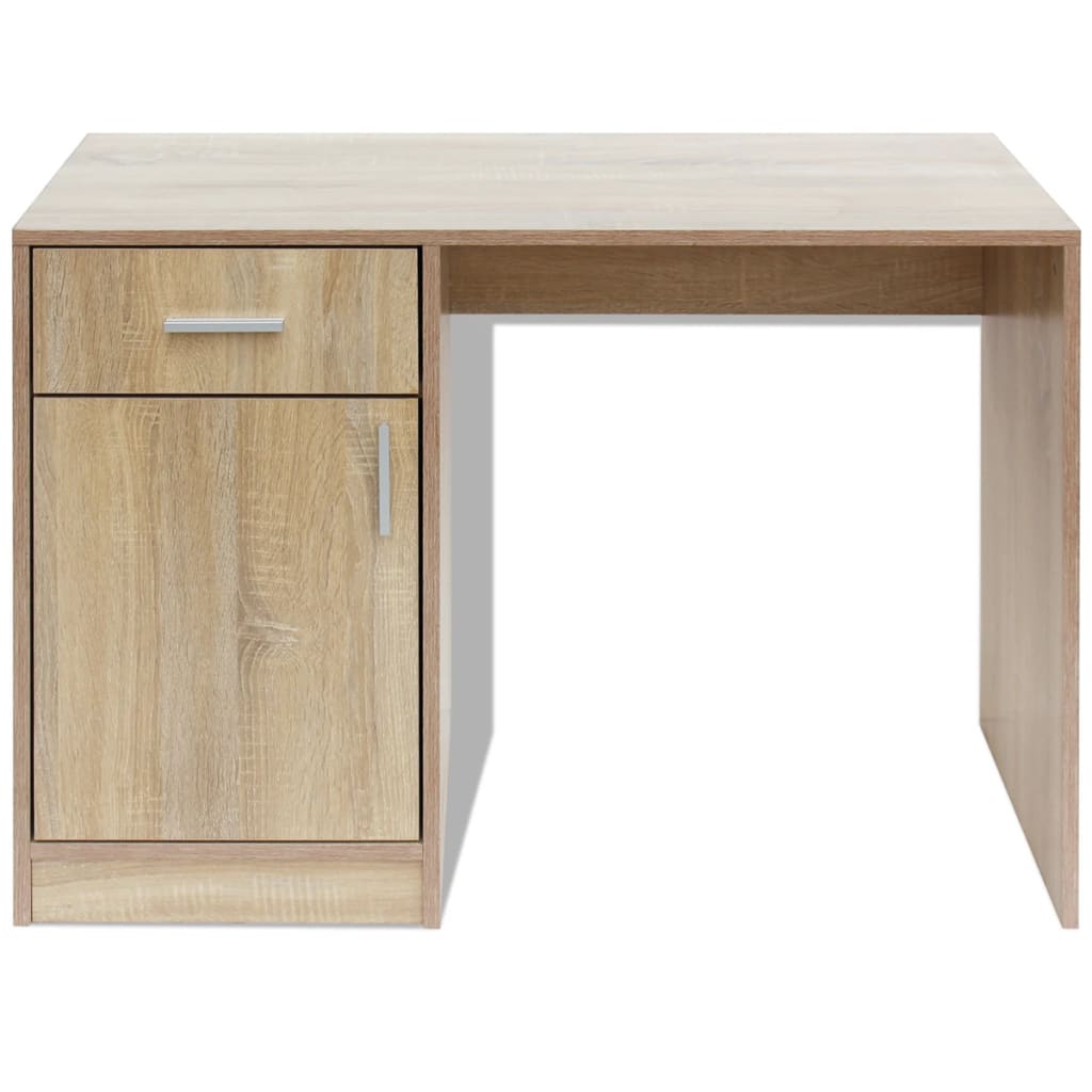 Vidaxl Schreibtisch mit Schublade und Schrank in Eichenfarbe 100x40x73 cm