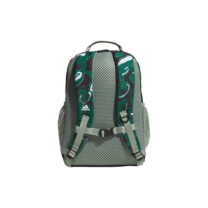adidas Recycled Polyester Plain Weave Fabric Backpack Regular Men's Silver Green Adidas IK4844