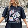 2026 Sommer Unisex Vintage Oberteil Off Campus Handgezeichnete Illustrationen Stil Unisex Hemd Herren Damen Baumwolle Rundhals Eishockey T-Shirt