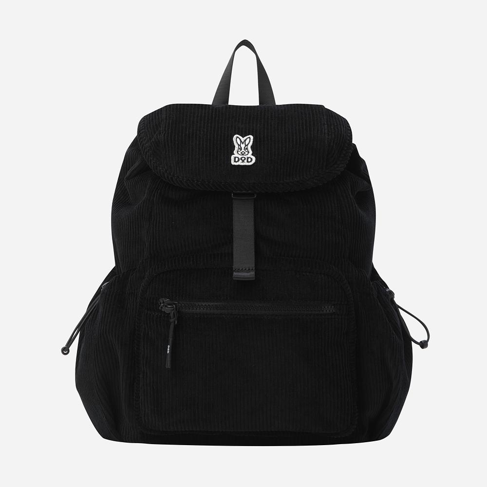 Dod Grainfield Corduroy Backpack (Black)
