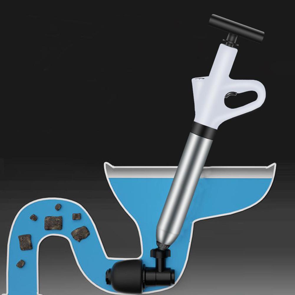 Air Power Drain Blaster Tool Universal Bathroom Plunger High Pressure Reusable for Shower Bathtub and Toilet