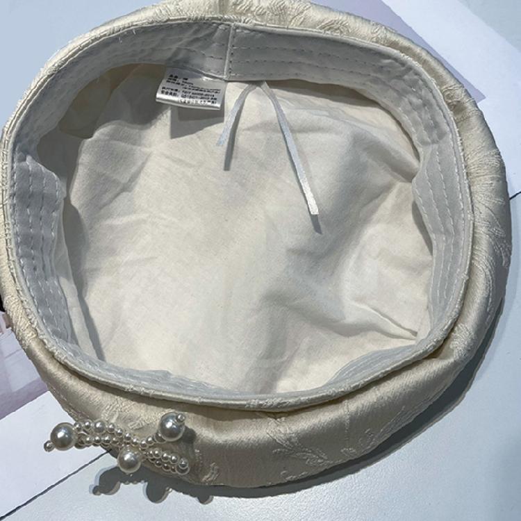 Soft and Comfortable Hat Princesses Beret Hat Bows Pattern Hat Luxurious Women Hat for Outdoor Enthusiast and Vacationer