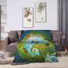 Japanese Blankets T-Totoros Travel Office Flannel Throw Blanket For Living Room Soft Custom DIY Quality Bedspread Gift Idea