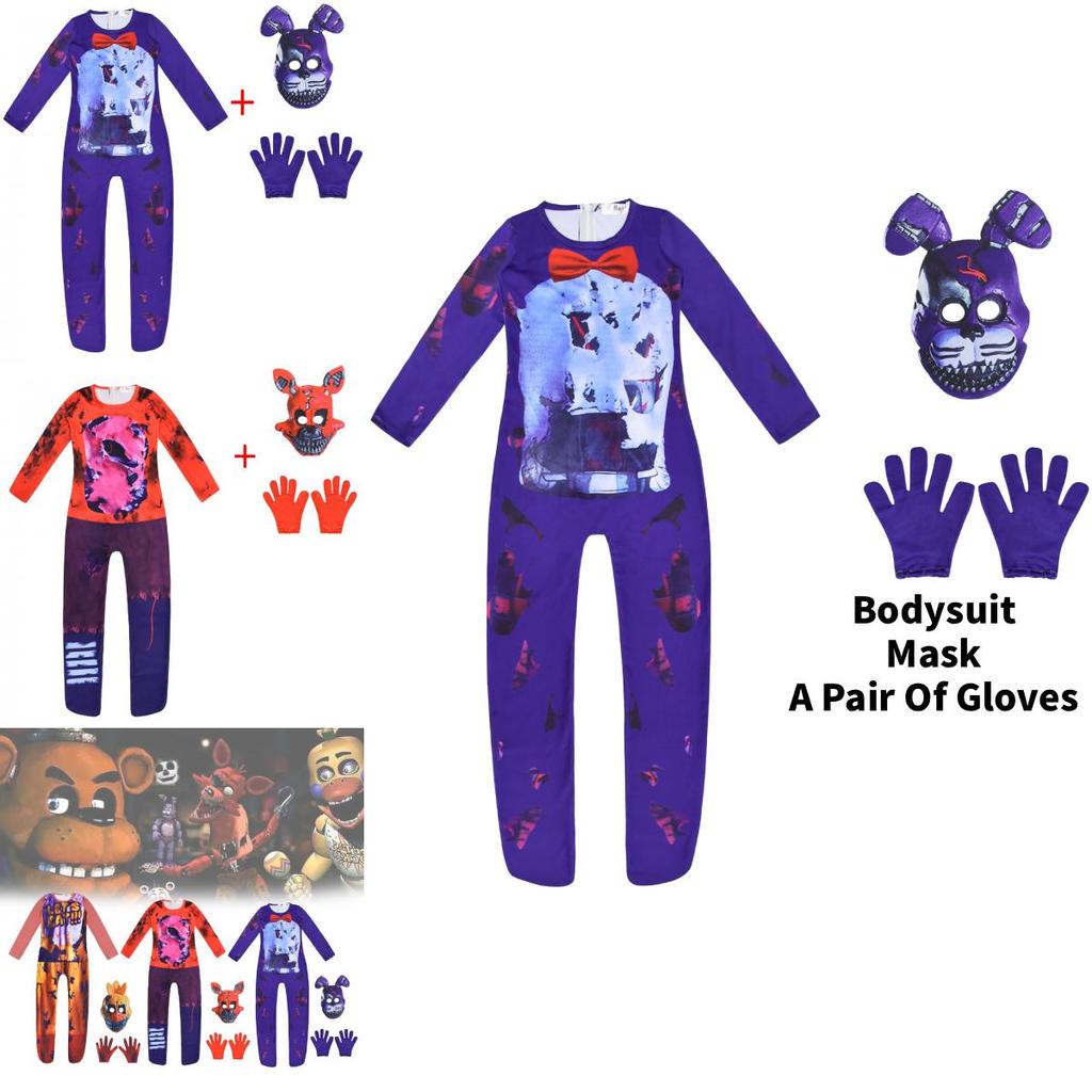 Costume Cosplay per Festa di Bambini Five Nights At Freddys in Tessuto di Poliestere per Giocare