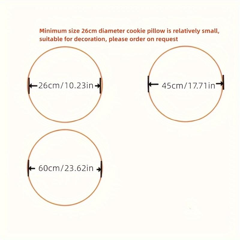 A Cookie-Shaped Pillow, Suitable for Chairs, Bedrooms, Or As a Cushion, Featuring Decorative Irregular Patterns Placed Randomly