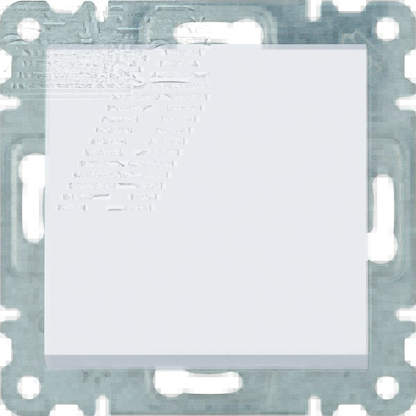 1-pole normally open switch, white LUMINA