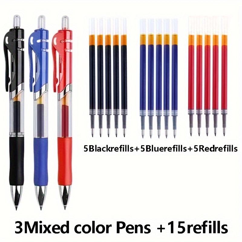Set of 18 Adorable Gel Pens,Featuring a 0.5Mm Extra-Fine Point,Retractable Plastic Tips, Suitable for School And Office Supplies