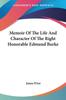 Bok Memoir Of The Life And Character Of The Right Honorable Edmund Burke by James Prior - Paperback