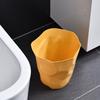 Kleiner Mülleimer Plastik Einzigartig Unregelmäßig Gefaltet Modern Abfalleimer Offene Oberseite Müllbehälter für Badezimmer Schlafzimmer Küche