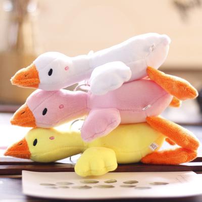Ins Cute Cute Big White Goose Pendant Plush Toy Doll Big Goose School Bag Hanging Ornament Doll Keychain