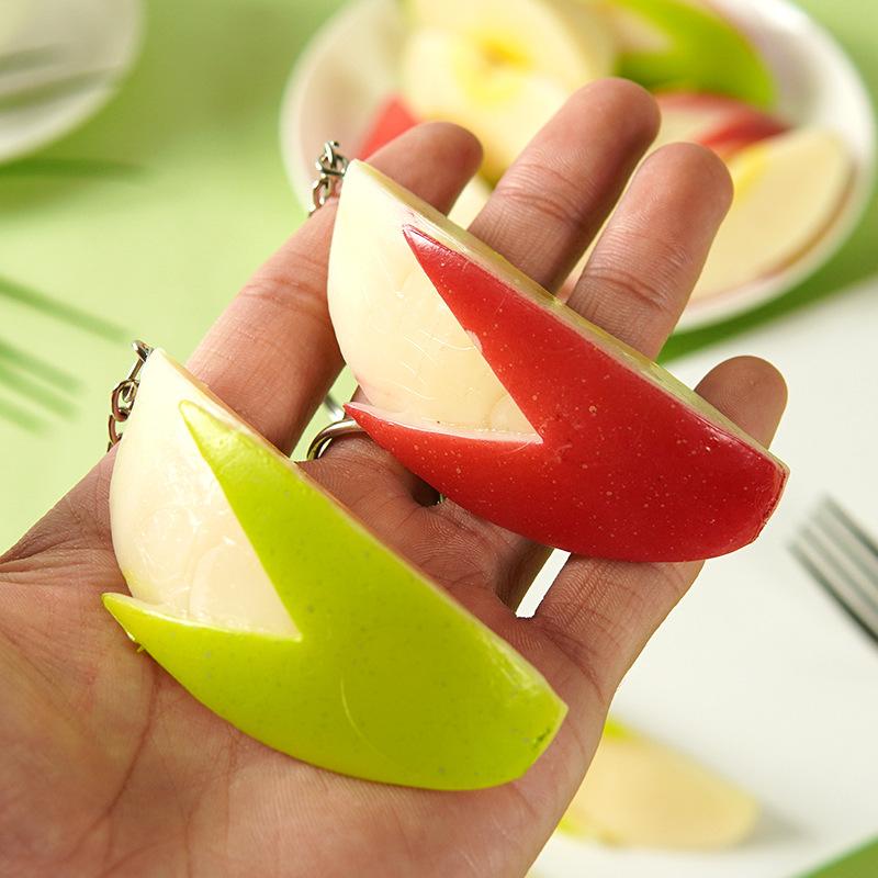 3D Simulation Fruit Phone Keychain Charms Pendent Cute Kawaii Food Play Cases For iP 13 Schoolbag Airpods Earphones Ins Korea