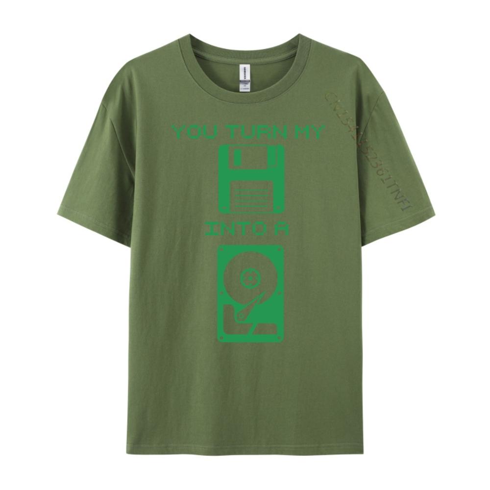 Dirty Computer Green And White Graphic T Shirt Autumn TShirt Happy New Years