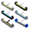 Pool Cleaning Brush Corner Cleaning Scrubber Head with Handle Wide Brush Head with Semi-spherical Bristles for Pool Wall Tile