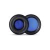 Replacement Ear Pads for ATH-FC7, FC707, FC700, FC5, and RE70 Headphones. These Replacement Ear Cushions Are Made of Black and Blue Protein Leather.