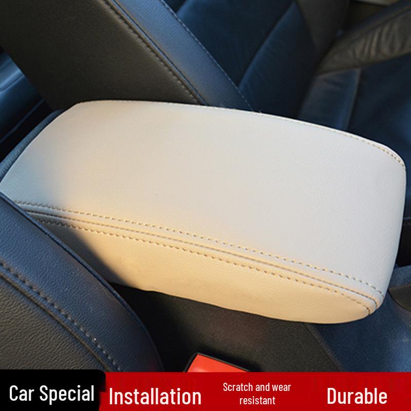 Volkswagen Bora Legend Armrest Box Cover (19-22) Leather Pad Flat Head Style