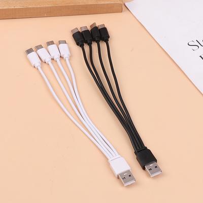 Cablu de încărcare Usb C 4 în 1 de 20 cm 4 porturi Cablu de încărcare Splitter Usb Conector tip C pentru telefoane mobile Smartphone tabletă