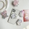 Cute Cartoon Dog Cat Unicorn Extendable Phone Airbag Holder Back Sticker Korean Instagram Mobile Star Moon