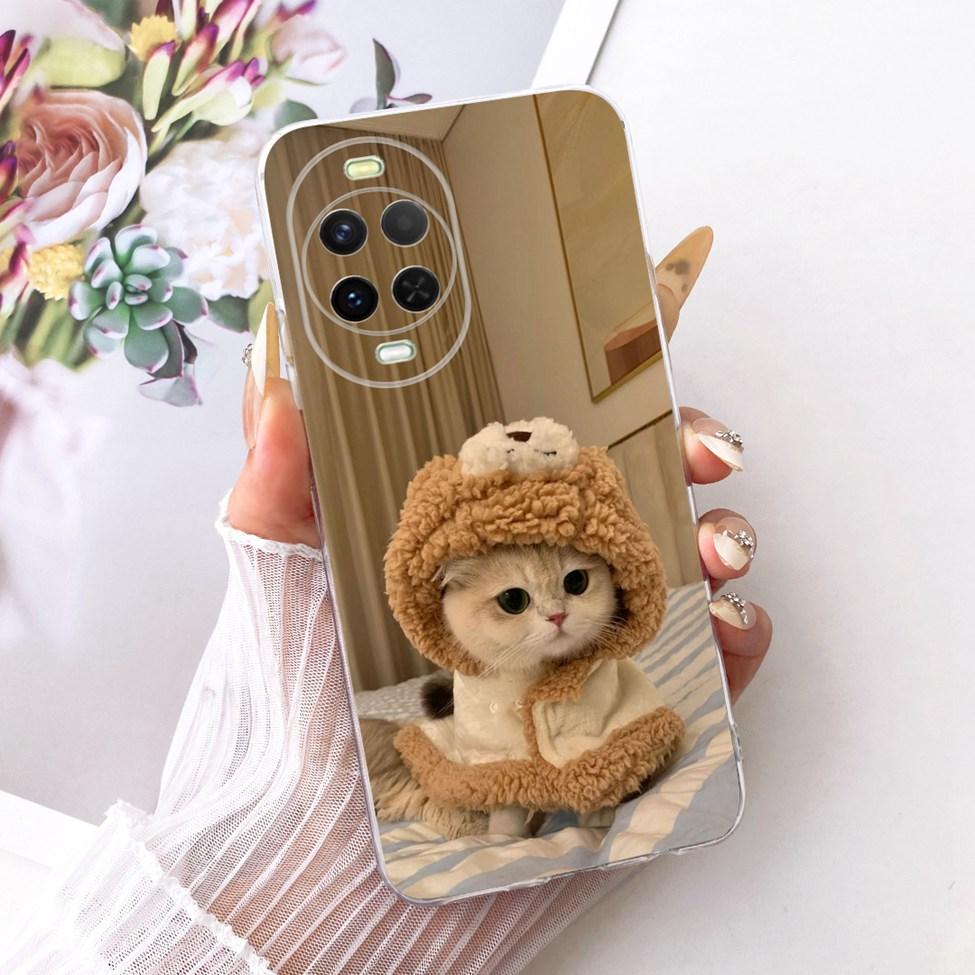 Transparent Case For Huawei Nova 15 Cover Cute Cat Fashion Butterfly Luxury Painted Casing For Huawei Nova15 PSN-AL00