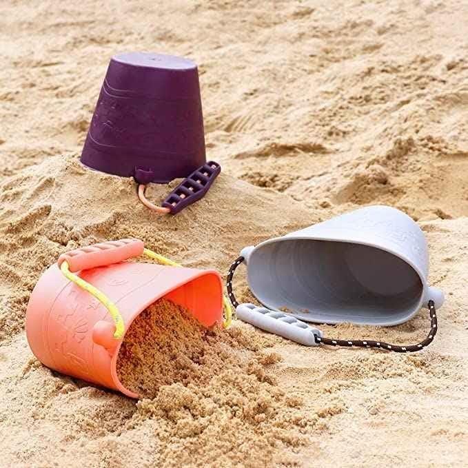 Rubber Sandbox Bucket - Grey
