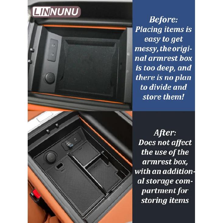 Linnunu for Li Lixiang L7 2024 2025 Car Armrest Box Storage Box Center Console Storage Box Auto Interior Accessories Restyling