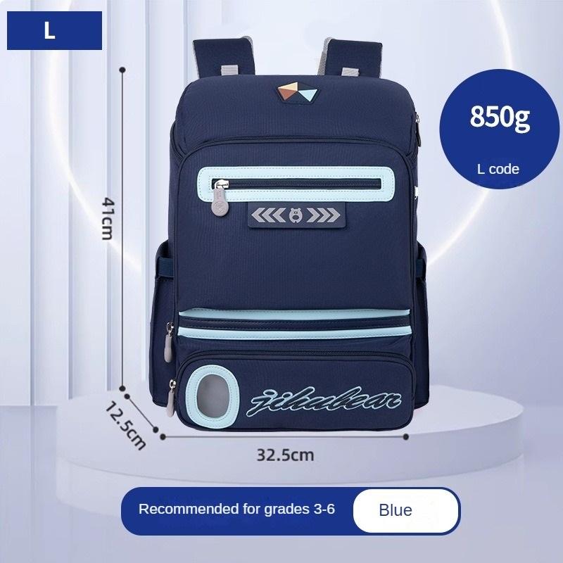 Lightweight Spine Protection Backpack for Primary School Kids Ergonomic Schoolbag