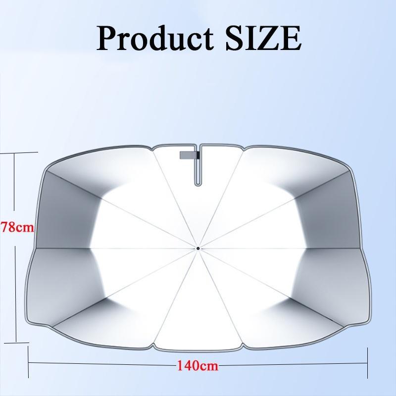 

Автомобильный зонтик от солнца на лобовое стекло, новое обновление, складной зонтик из сплава, блок УФ-лучей, теплоизоляция, авто солнцезащитный козырек 1PC