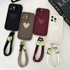Cute 3D Love Heart Silicone Phone Case For Xiaomi Redmi 14C 14 Pro Plus 5G 14T POCO C75 F6 X7 Pro Lanyard Candy Cover