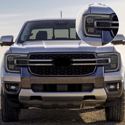 For Ford Ranger 2015-2026 Car Headlight Protective Film Smoke Black Pre Cut Anti-Scratch High-Gloss Vinyl Film Car Accessories