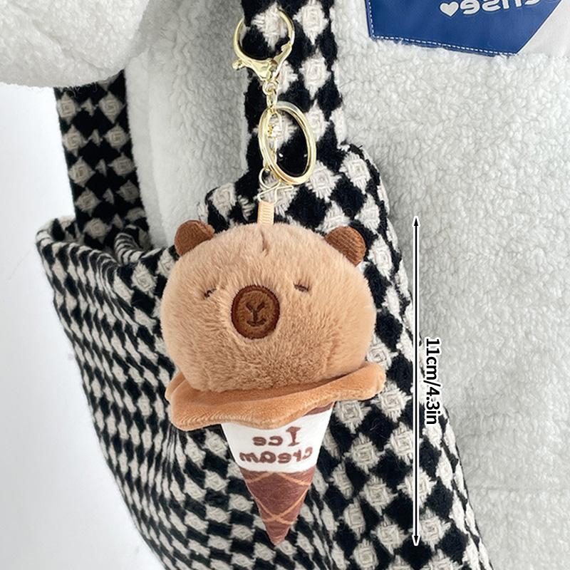 

Cartoon Capybara Pendant Doll Bag Hanging Ornaments Capybara Coin Purse Creative Kapila Keychain For Birthday Gifts (As shown-5708)-as picture