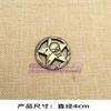 Personalized 3D Skull Pirate Round Sticker Decorative Body Sticker for Electric Vehicles and Motorcycles 4cm Creative Metal Sticker
