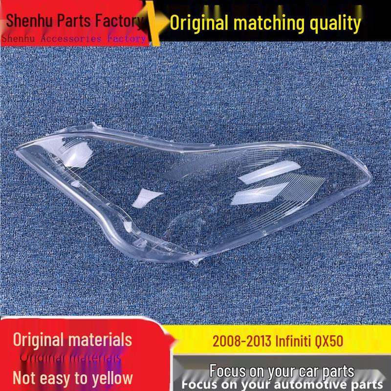 

Infiniti QX50 08-13 Headlight Cover: Clear EX25/35 Front Lens Replacement. Standard Driver without Rubber