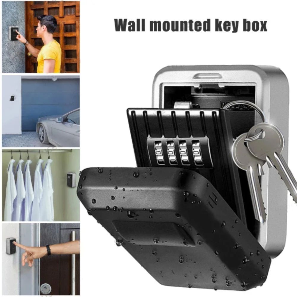 Password Security Code Secret Box 4 Digit Combination Key Safe Box Security Protection