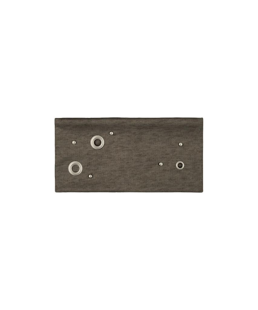 Newyorkworks Metal Eyelet Wide Hair Bandana_Brown